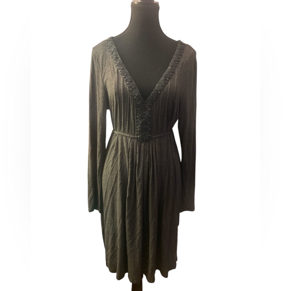 ICE Elegant Dark Gray Women's Dress NWOT 12